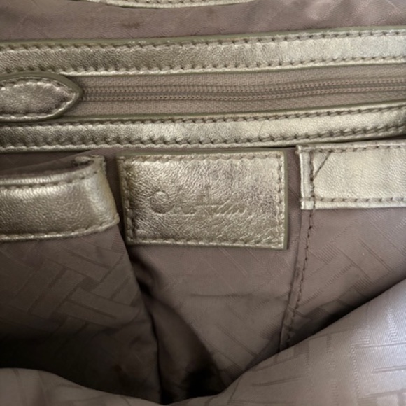 Cole Haan Gold Woven Leather bag - Picture 6 of 7